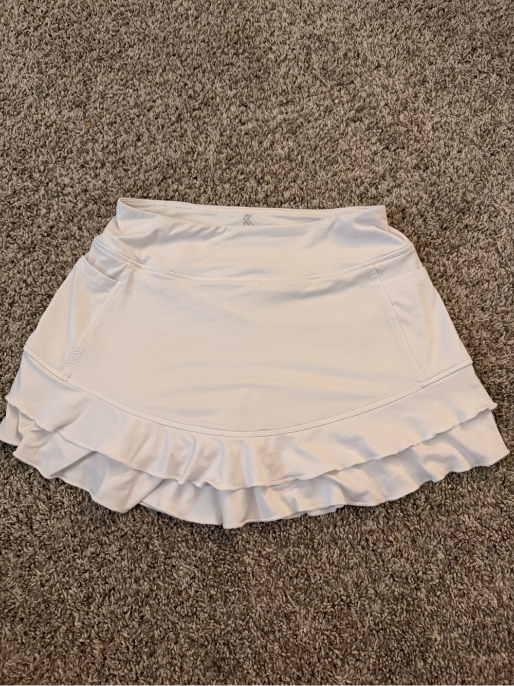 Kyodan White Ruffle Tennis Skort